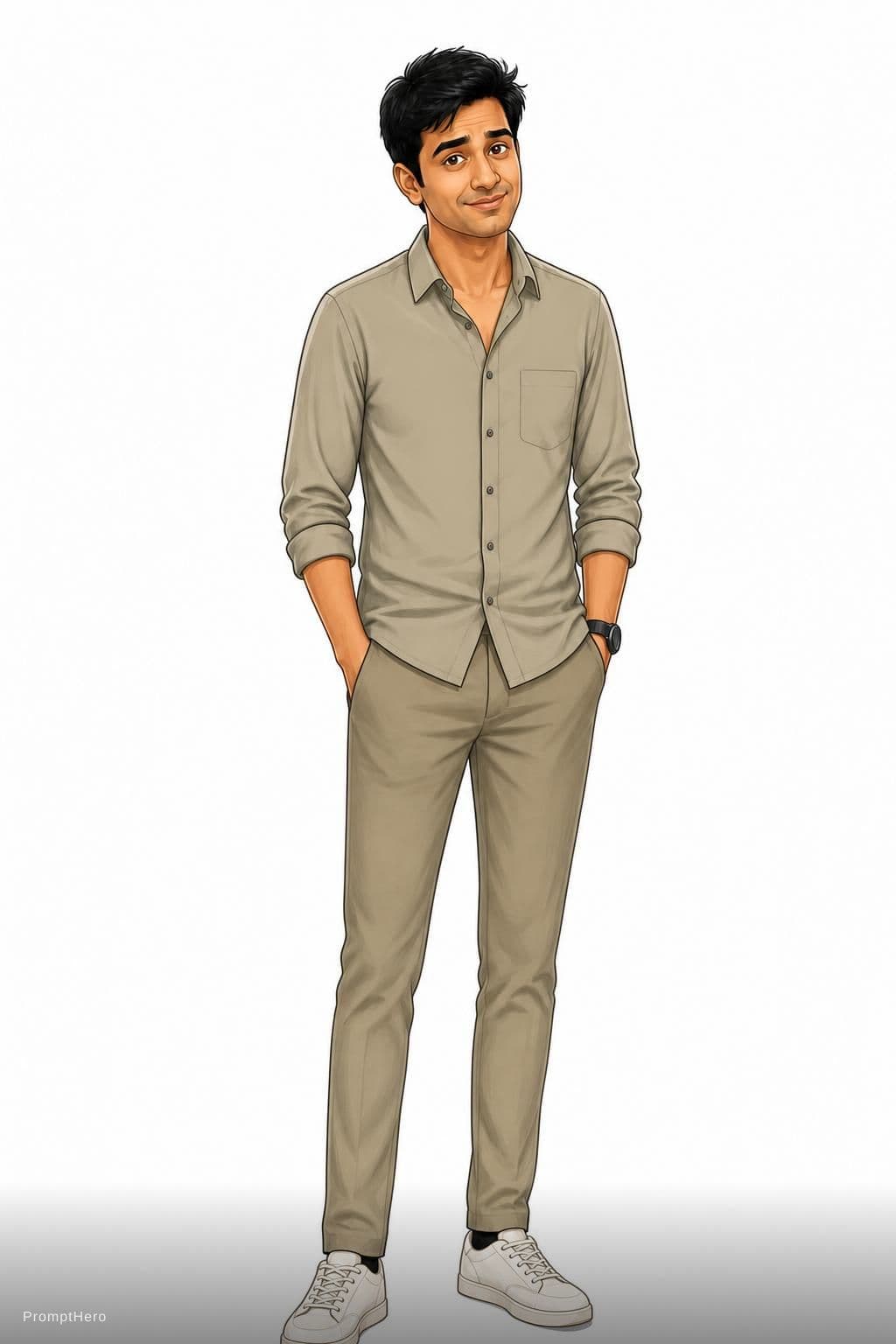 AI generated: create a same color which suits my skin color
