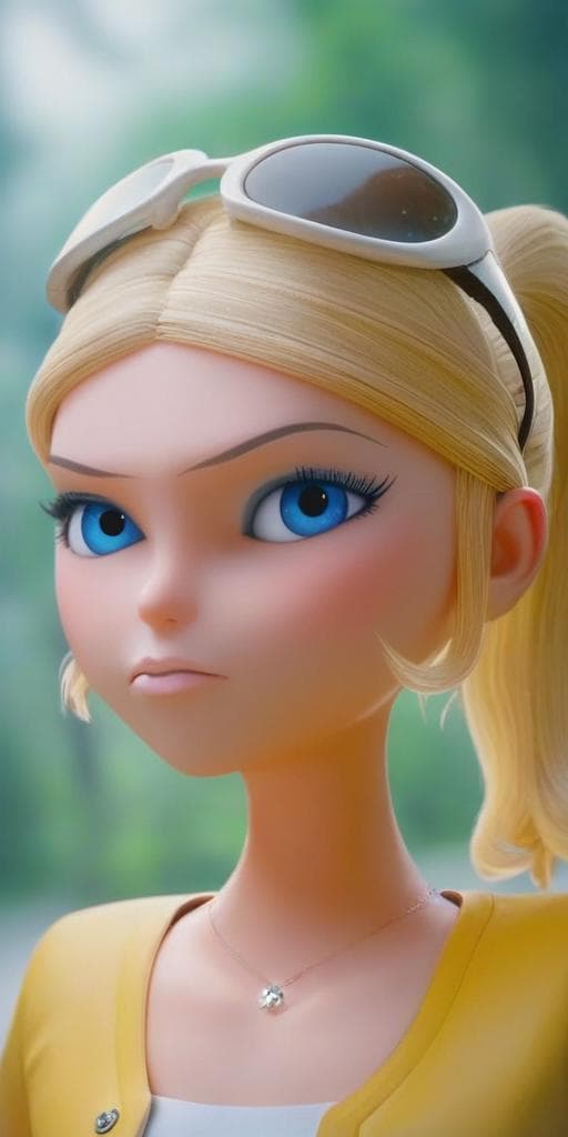 Chloe Bourgeois, Ladybug, Miraculous. Different models and attires.