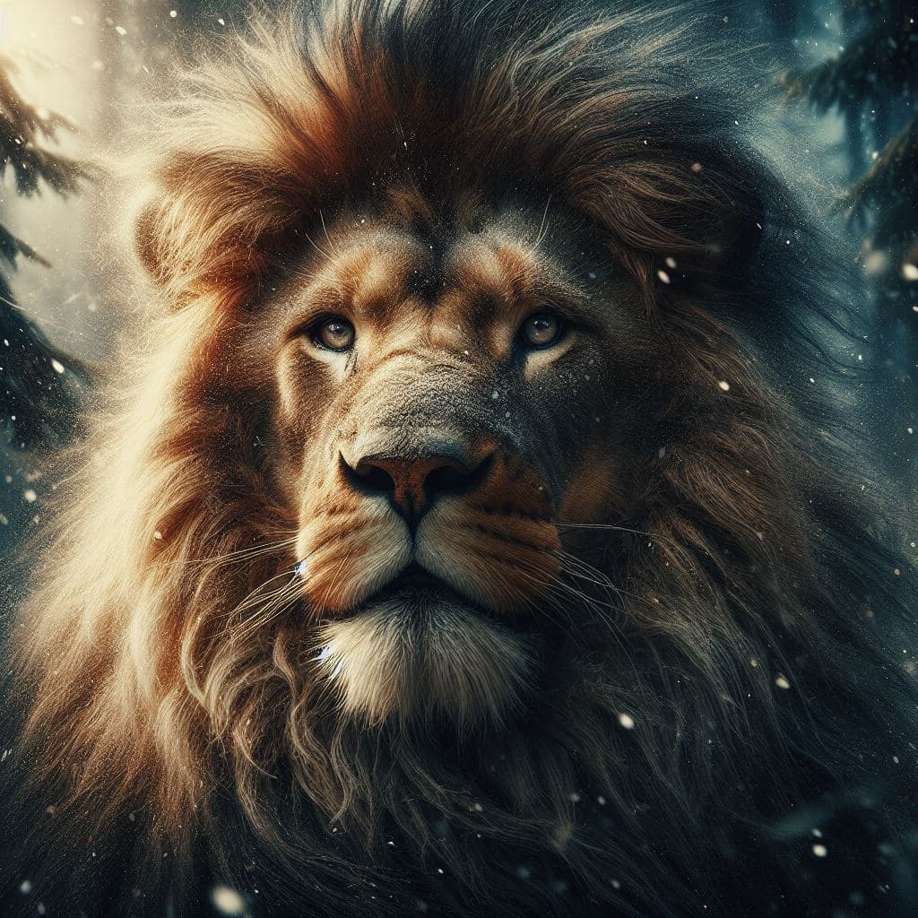 AI generated: Create an ultra-realistic portrait of an animal in its natural habitat. Use a high level of detail t...