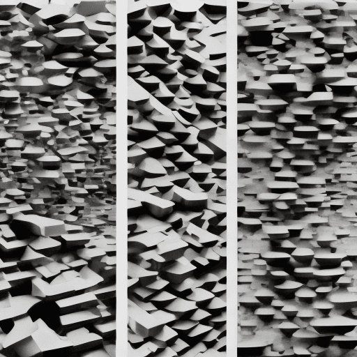 AI generated: Order versus chaos, minimalistic style