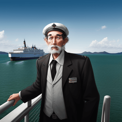 AI generated: the ferry man, afterlife.