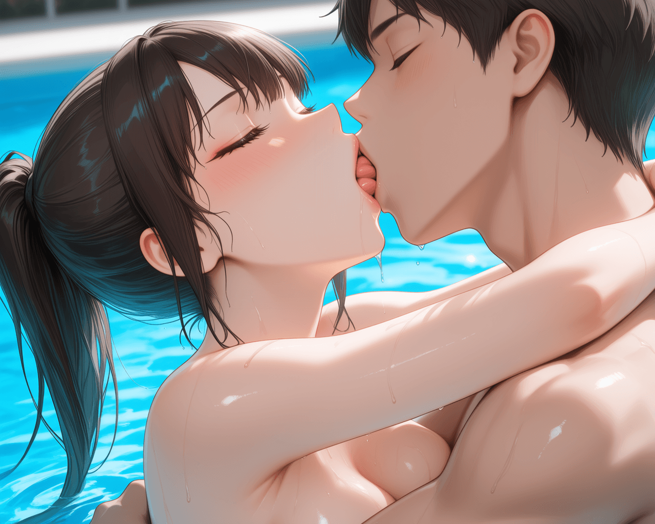 Hentai Style French Kiss | LoRA - Image 2
