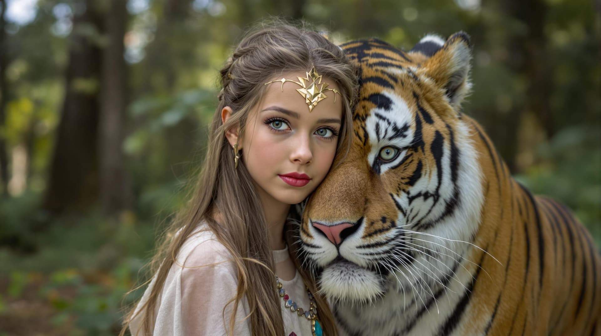 AI generated: a professional photo of a exceptionally beautiful in the world, Greek goddess, (age 11), (eleven yea...