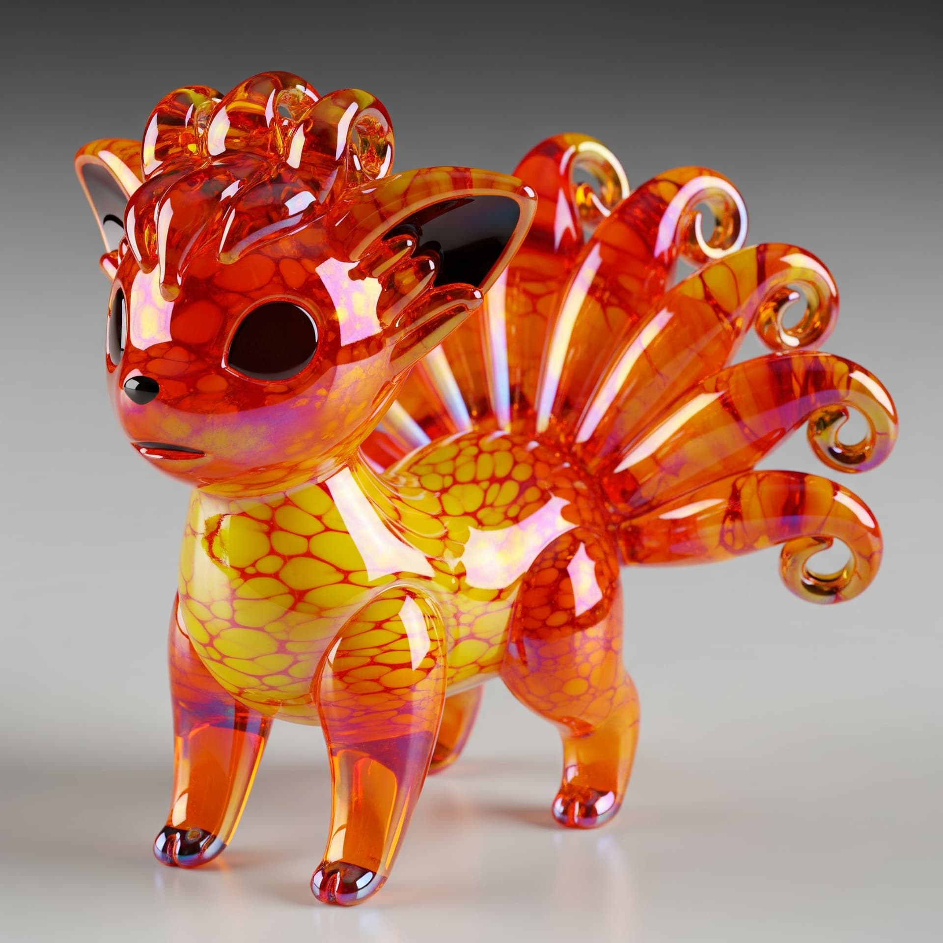 AI generated: Pokemon of moreno glass