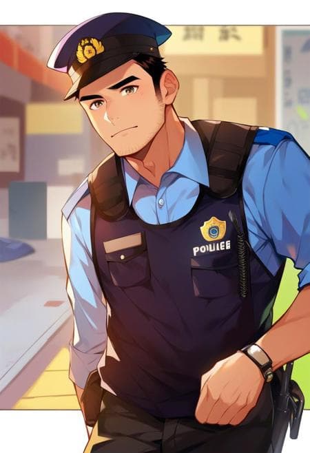 Male Japanese Police Uniform (summer) - Image 3