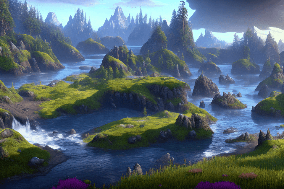 AI generated: pacific northwest, 4k highly detailed digital art, 4 k hd wallpaper very detailed, unreal engine 4k ...