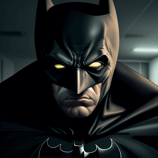 AI generated: Drunk Schizophrenic Batman in mentalhospital ,4k,ulra hd 
