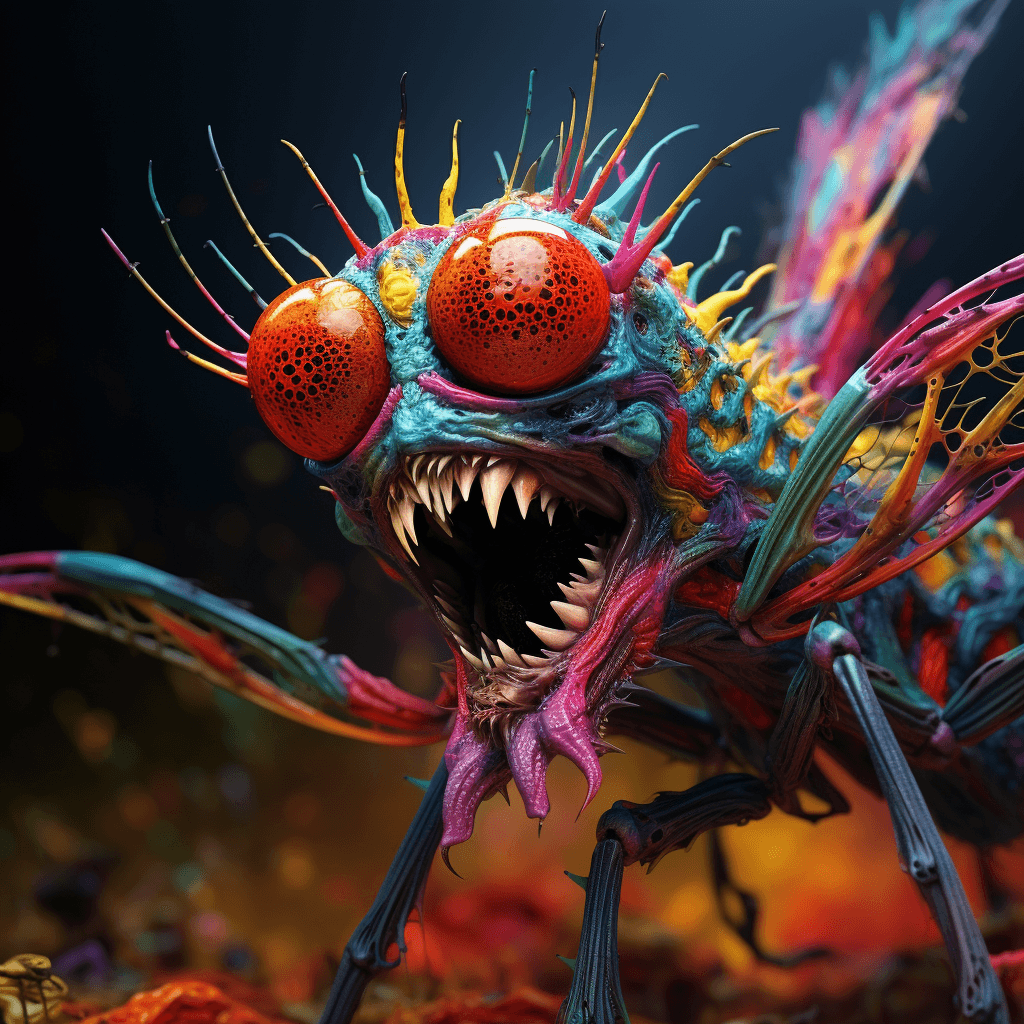 AI generated: Photo_realistic_dragonfly_spider_mutant_creature