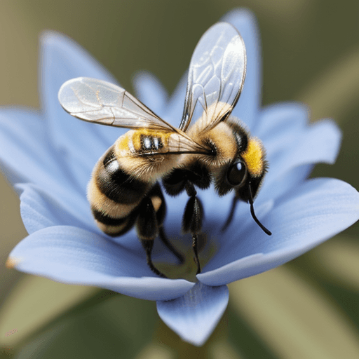 AI generated: cute animal bee