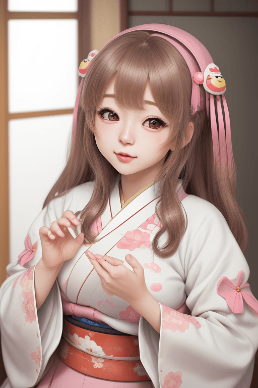 AI generated: highly quality, (photorealistic:1.8), 1girl, japanese clothes, aegyo sal, cute, (puffy eyes:1.1), <l...