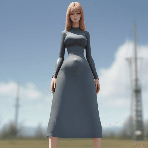 AI generated: Tall girl weight, 4 k ultra HD 