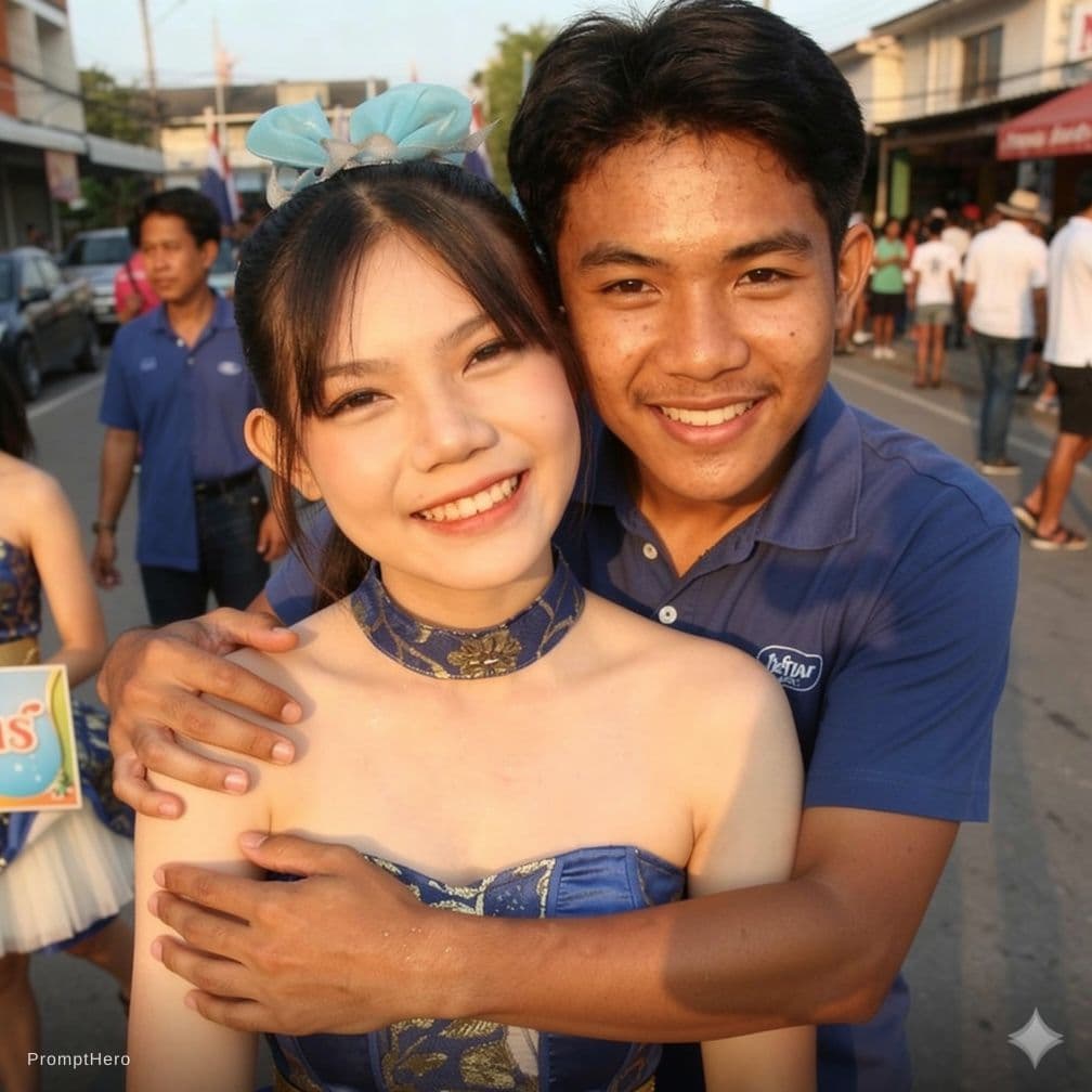 AI generated: Have the man hold both of her breasts.