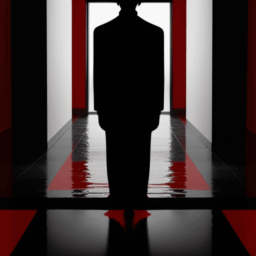 AI generated: Create a  image that captures the essence of deep contemplation on belief. The man, depicted in blac...