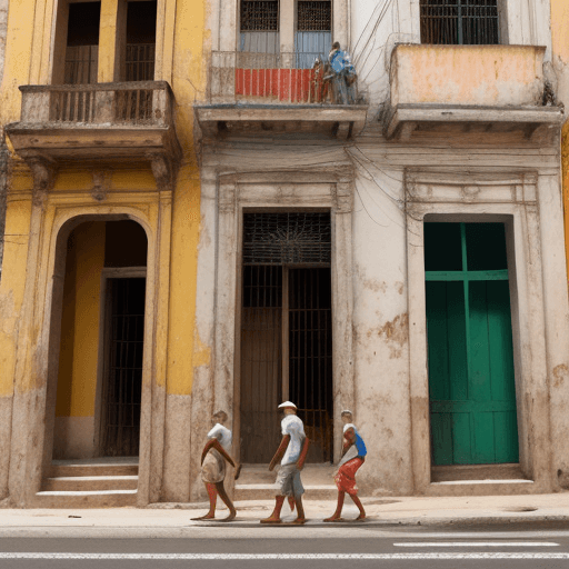 AI generated: building Old Havana Cuba
people walking