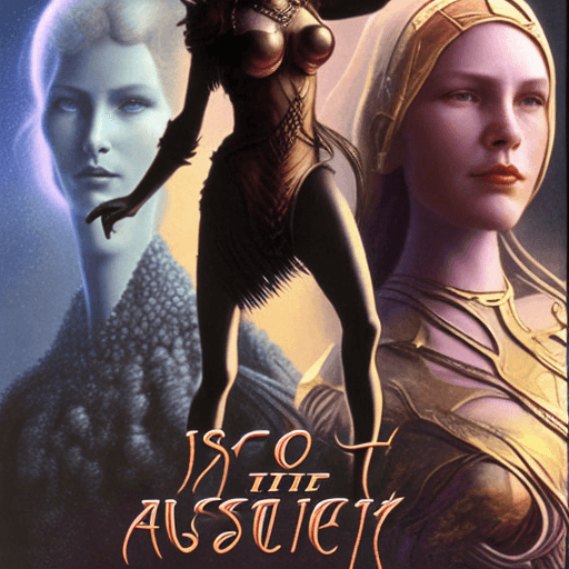 AI generated: Isaac Asimov's female character Noÿs in the end of eternity