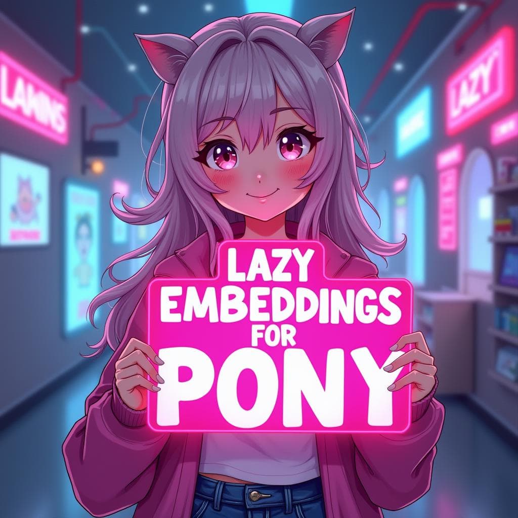 LazyPositive and LazyNegative embeddings illustrious NoobAI Pony SDXL