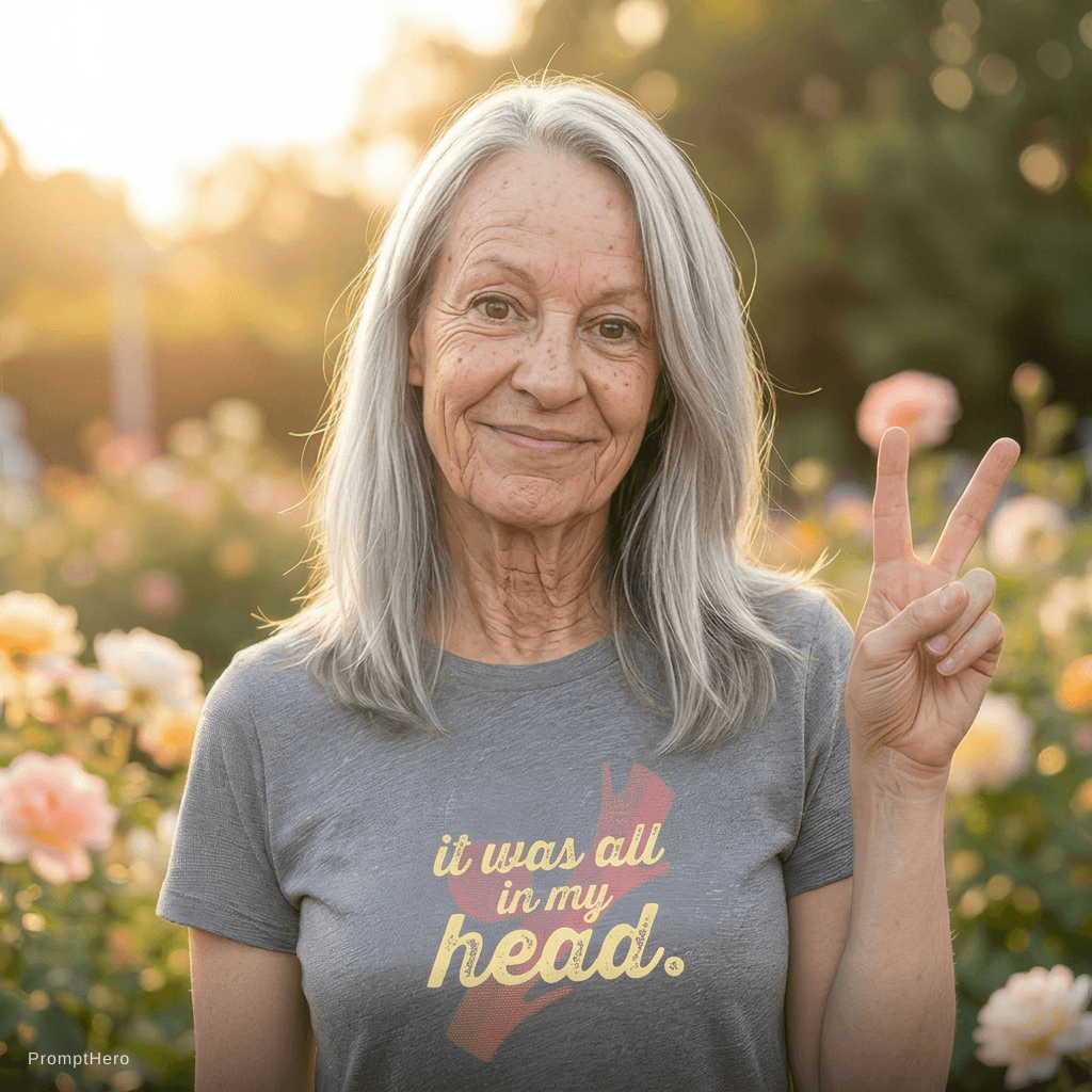 AI generated: 80 years old with gray hair and wrinkles