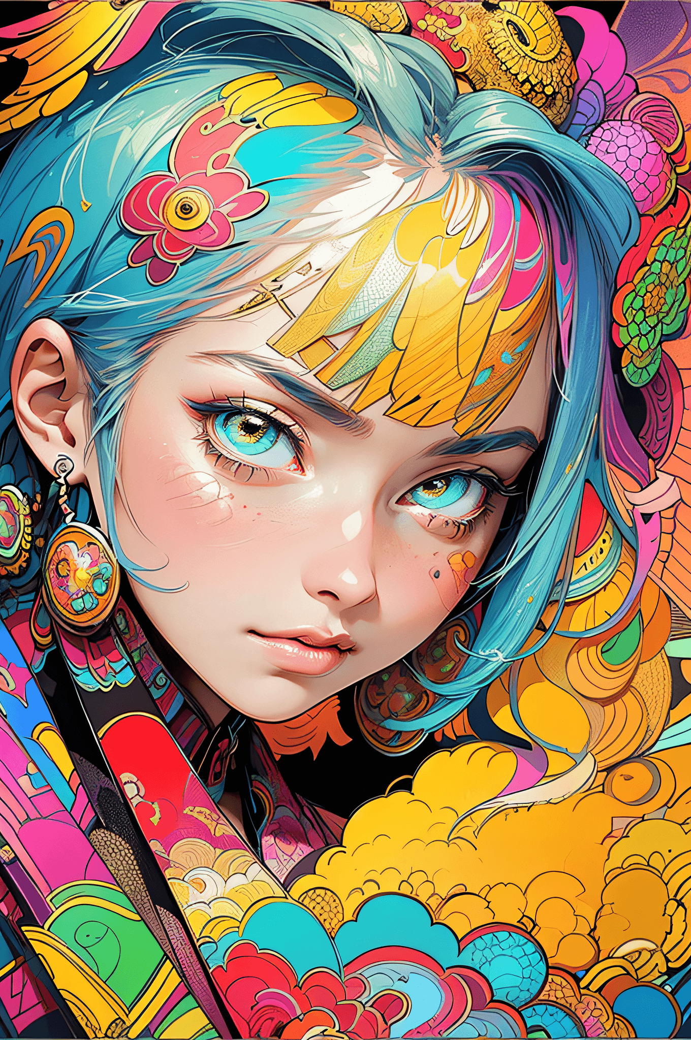 AI generated: (masterpiece, top quality, best quality, official art, beautiful and aesthetic:1.2), (1girl:1.3), ex...
