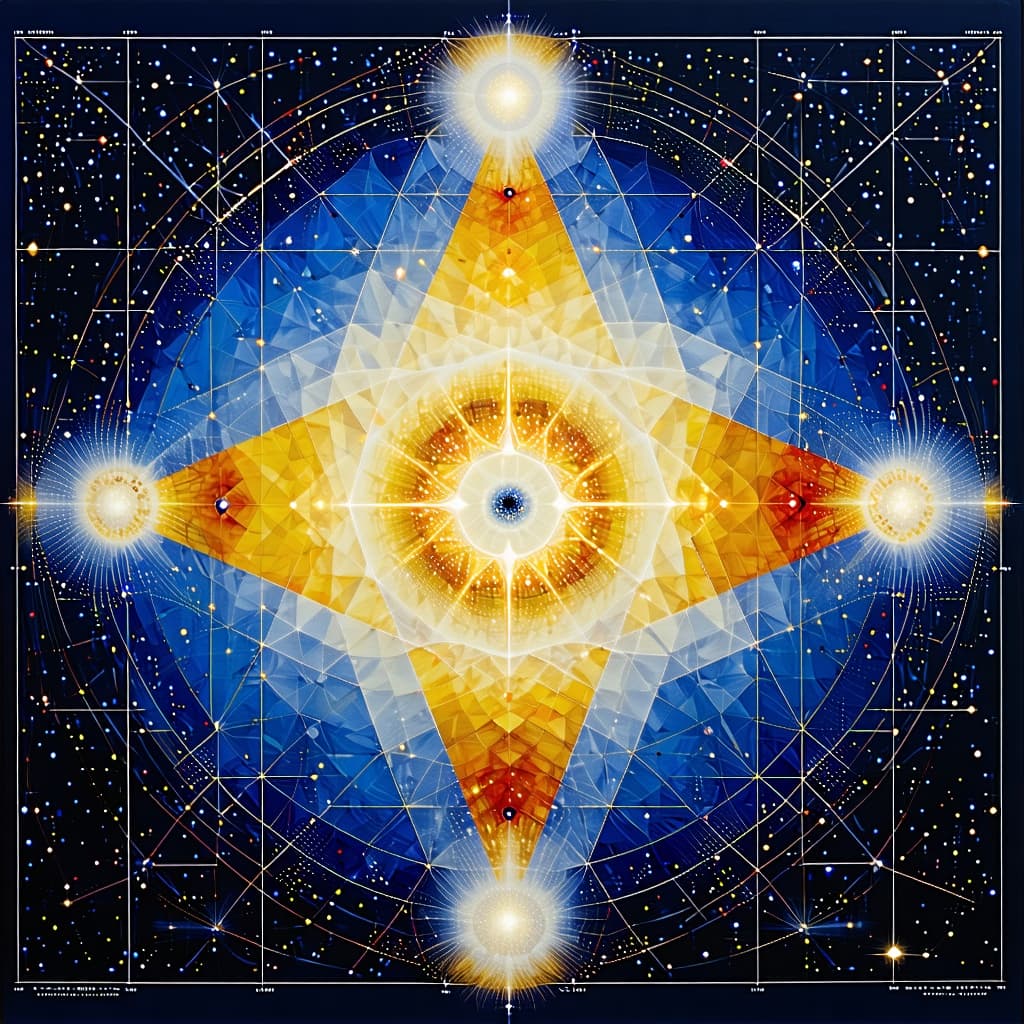 AI generated: Create a visual, what would this look like as a moteef, or murial, or sigil... DO NOT USE WORDS. Cre...