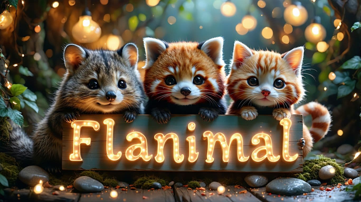 AI generated: "A stunning 16K UHD hyper-realistic image featuring the four cutest animals in the world— a Quokka, ...