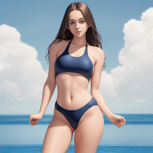 AI generated: a beautiful girl , full body shot, perfect symmetrical face beautiful eyes with elegant eyelashes, g...