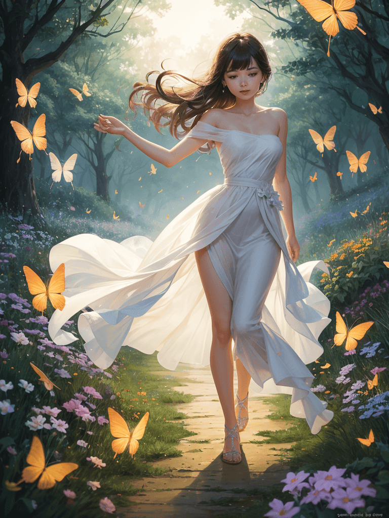 AI generated: 1girl, solo, full body, (masterpiece:1.21), (best quality:1.2), colorful, (illustration:1.2), (cinem...