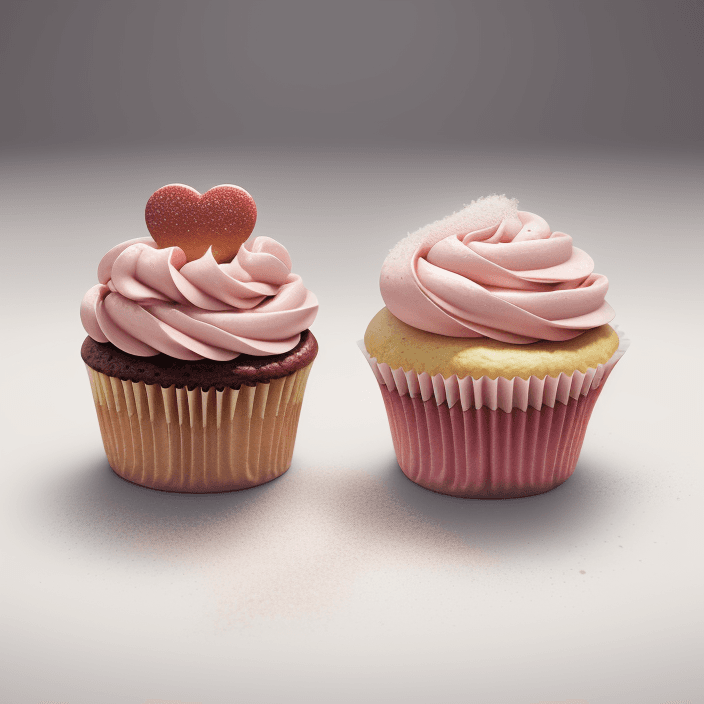 AI generated: Two cupcakes fighting over the last piece of sugar, 8k, 4k, high quality,