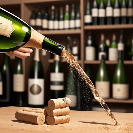 AI generated: 
"The champagne bottle cork popping."