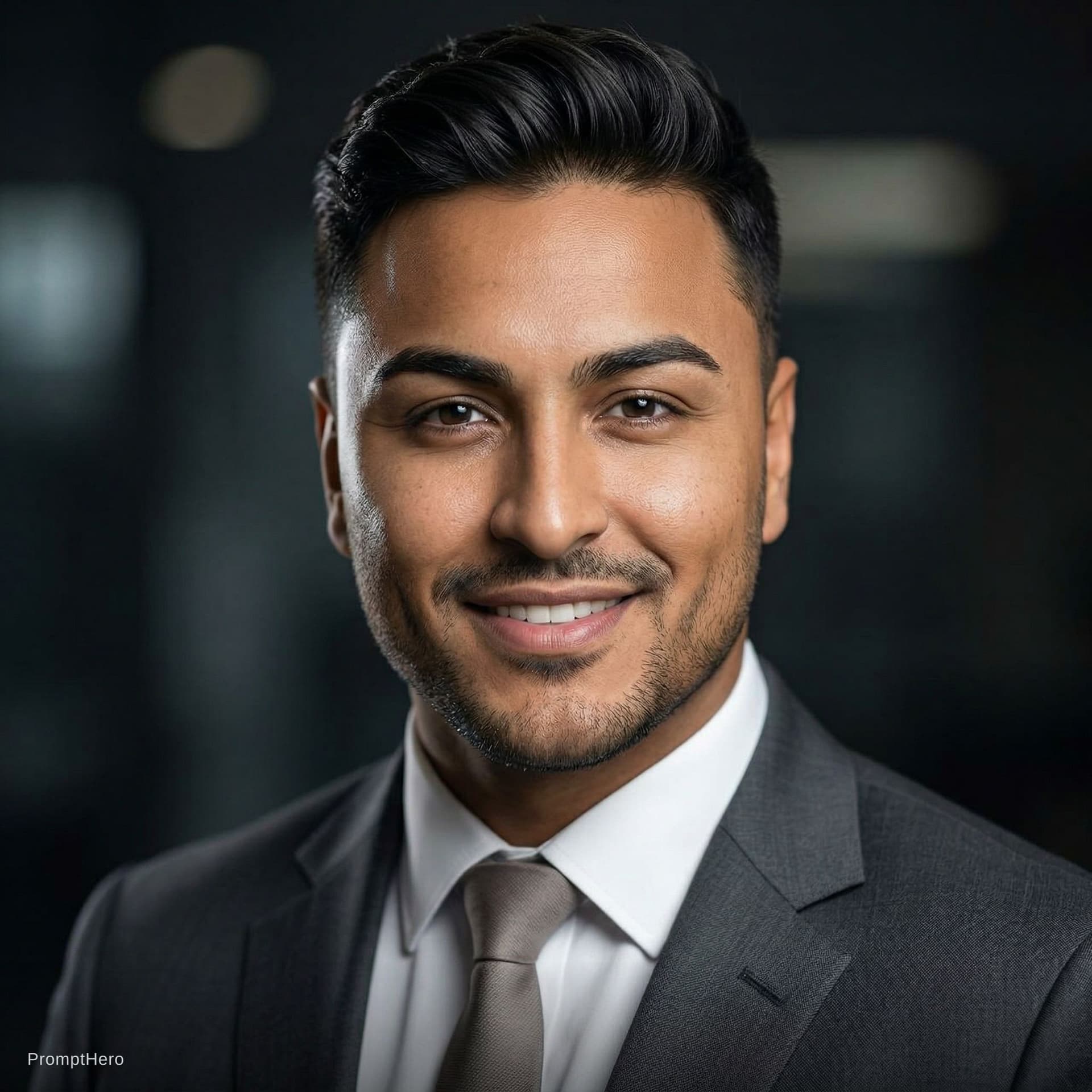 AI generated: "Transform this person into an extremely attractive, confident and professional man. Enhance facial ...