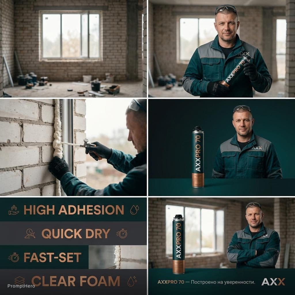 AI generated: GENERAL CONCEPT
Style: Professional construction product commercial, cinematic + documentary hybrid
...