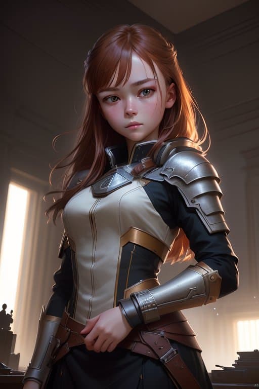 AI generated: a highly detailed epic cinematic concept art CG render digital painting artwork: Sadie Sink. By Greg...