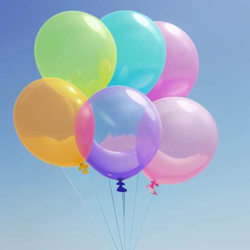 AI generated: balloon animal. reflective. colourful. high-quality, photorealistic, pastel colours. high detail, 8k