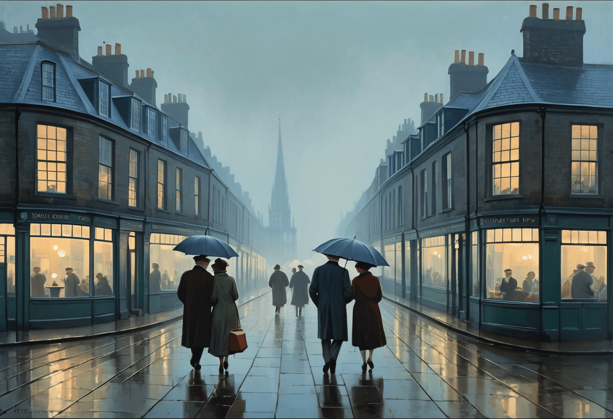 AI generated: (designed by Denys Lasdun:0.9) and (Norman Cornish:1.2) , Vector Art, "What's love got to do with it...
