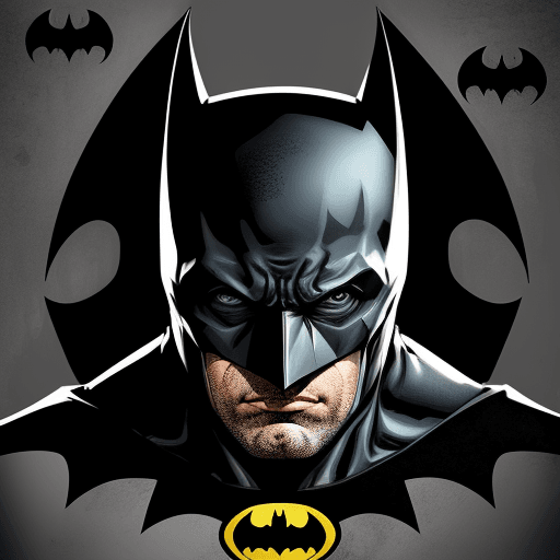 AI generated: Abstract art of Batman 