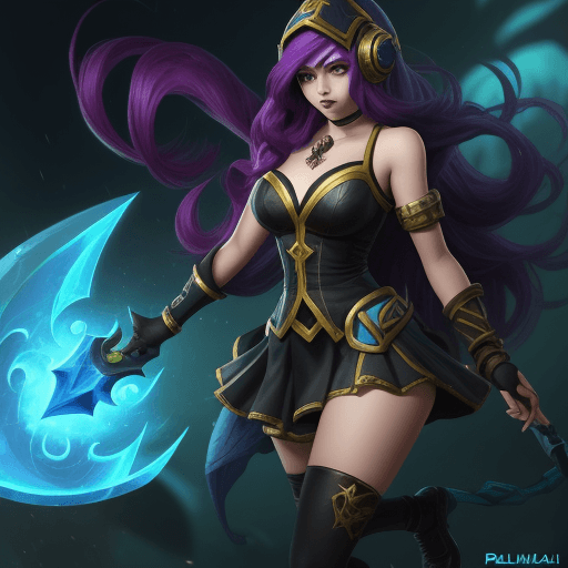 AI generated: personagem Nilah do league of legends