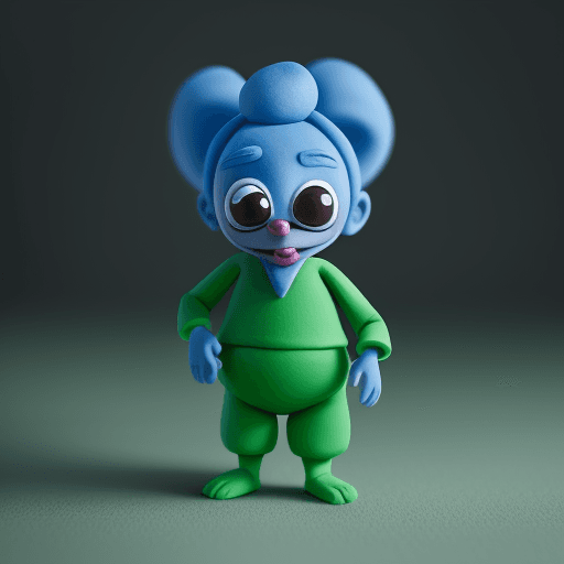 AI generated: funny, cute, claymation character, plasticine, full body, DOF, cinematic, hyper-realistic, Hdr --upb...