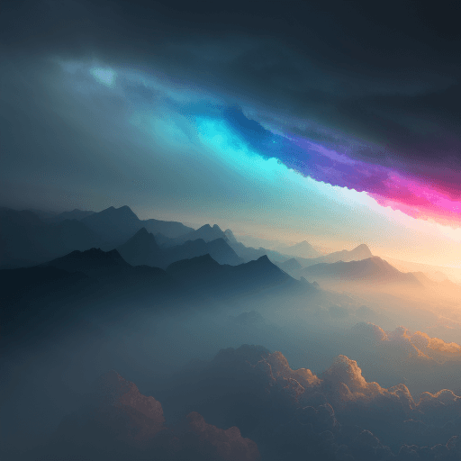 AI generated: A sky collapsing in on itself , epic , 8k , hd , colorful 