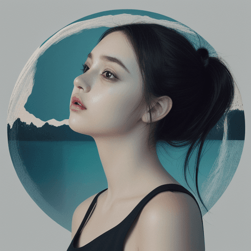 AI generated:     visually captivating album cover design high quality, relax — style raw