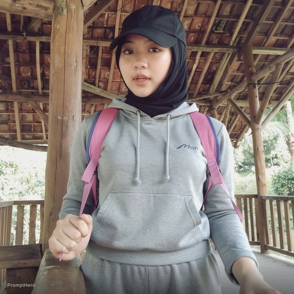 AI generated: 1girl,model pose,smirk,(:1.2),(nipples:1.2),navel,wide hip,curvy,(ulzzang-6500:0.5),<lora:h_pashmina...