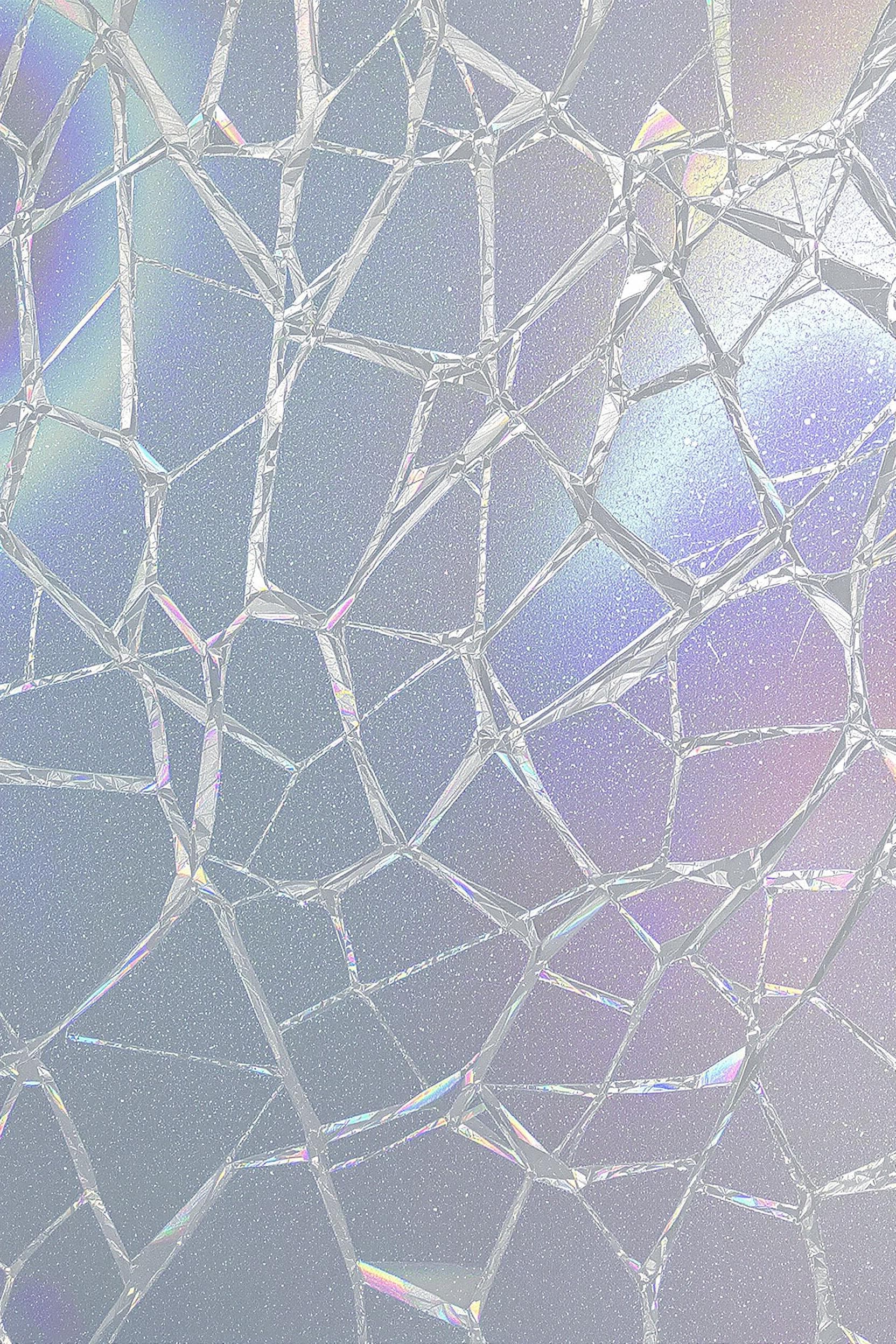 AI generated: cracked ice holographic foil texture, with holographic effect,
