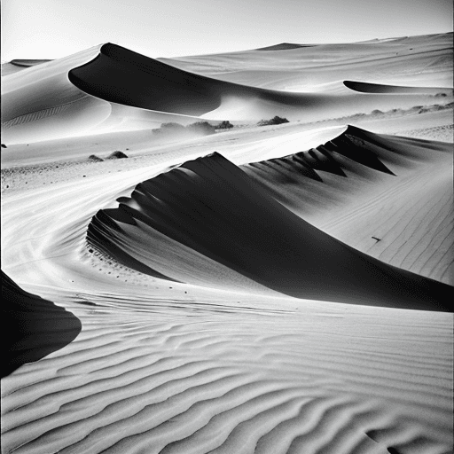 AI generated: Dust bowl - showing sand in the foreground.  Style should be windswept.