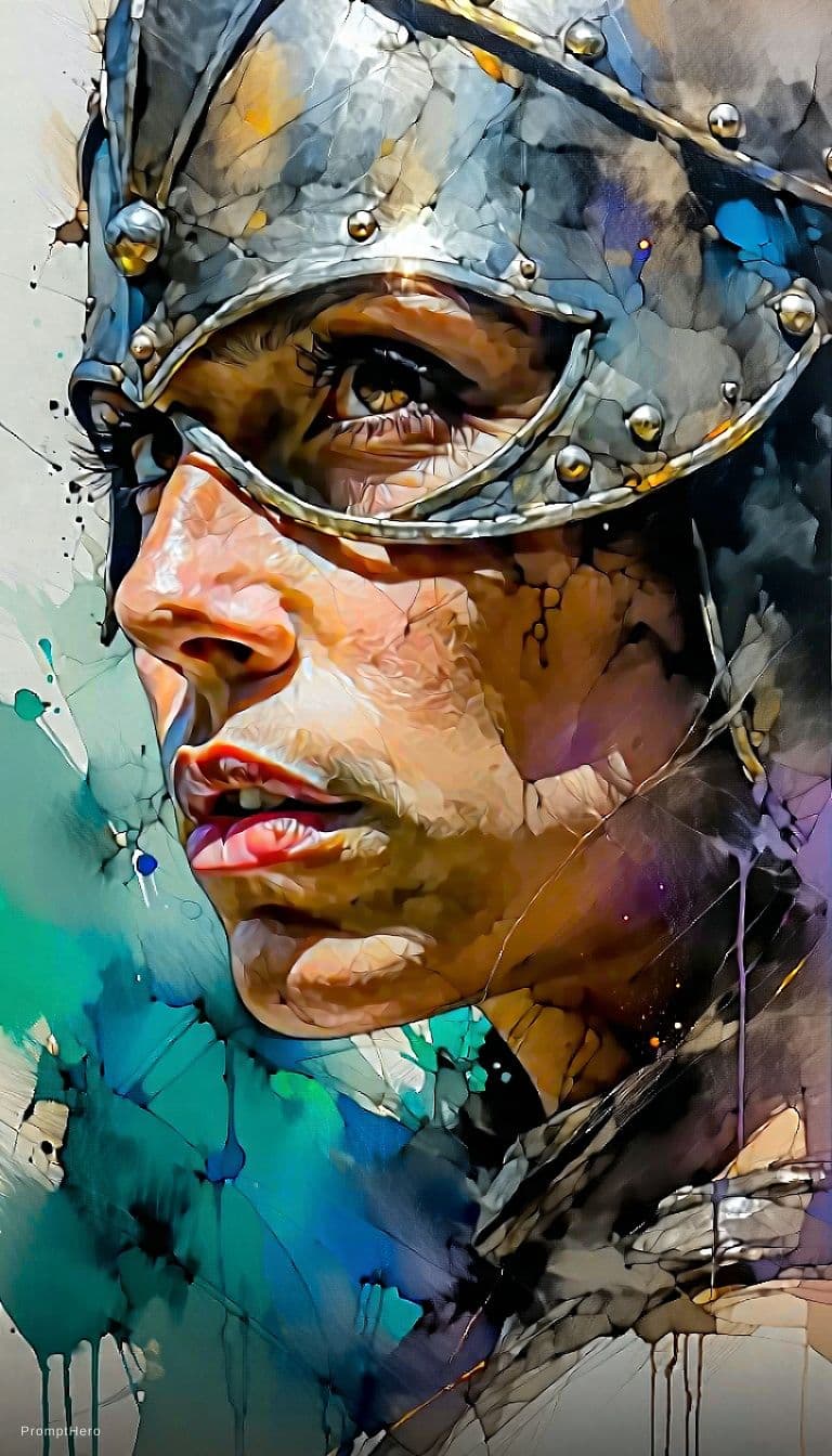AI generated: strong warrior princess| centered| key visual| intricate| highly detailed| breathtaking beauty| prec...