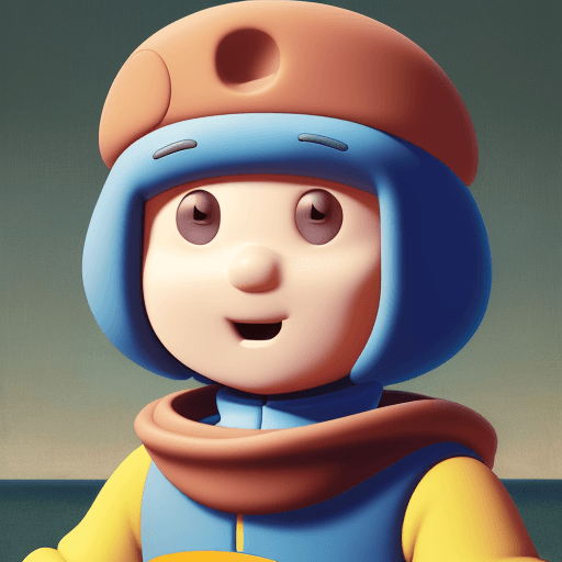 AI generated: Pocoyo painted by Leonardo da Vinci multitude of details, close-up, ultra-resolution, impressive. lo...