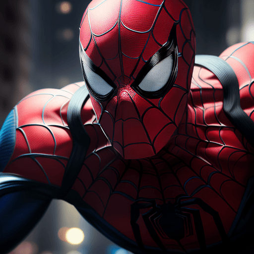 AI generated: Spider man in dynamics, highly detailed, packed with hidden details, style, high dynamic range, hype...