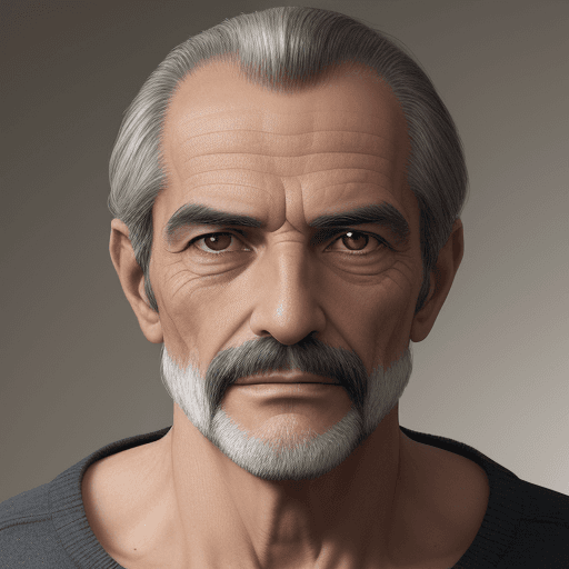 AI generated: A realistic photo of a 62-year-old Spanish man, with an ectomorphic build, whose height is 1.60m, wh...