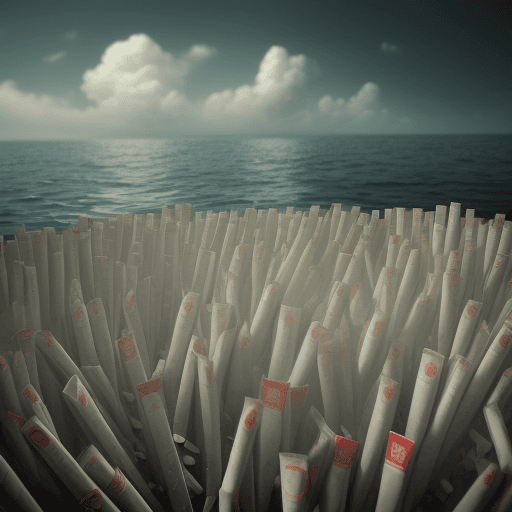 AI generated: A sea of  cigarettes ashes