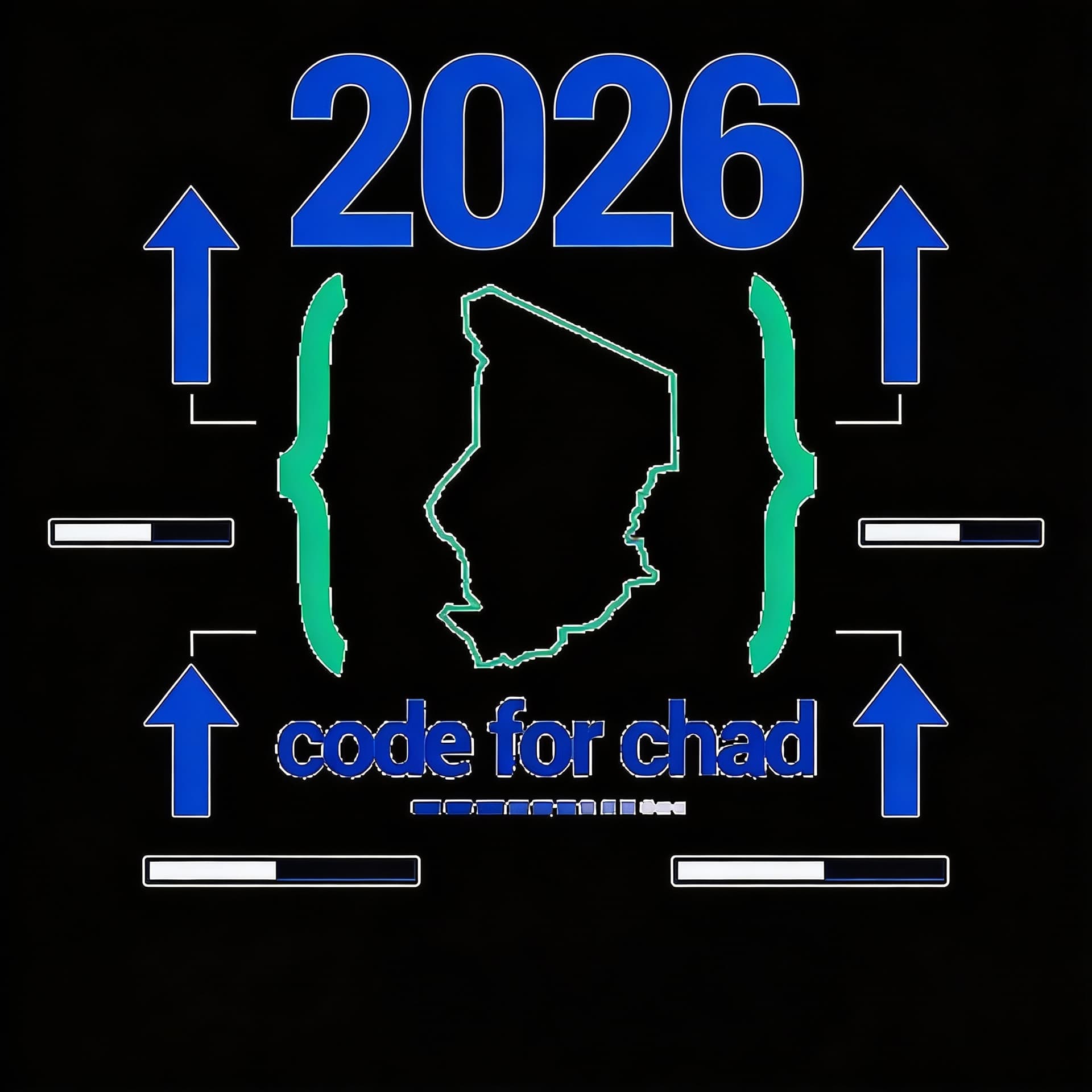 AI generated: Fais une image tres stratégique que code for chad est prête pour se lancer pour le meilleur l'année ...