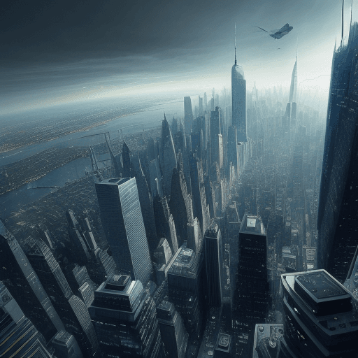 AI generated: futuristic city like new york