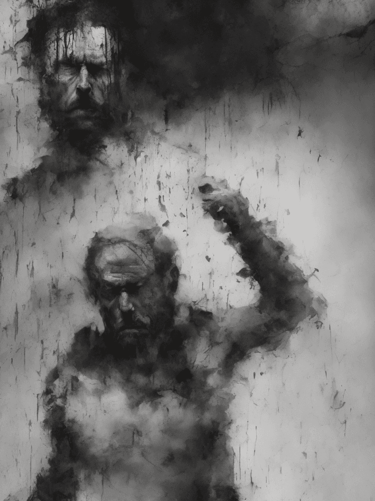 AI generated: a very bad man, epic composition, elegant, brutal, digitally painted masterpiece, (expressionism:1.1...