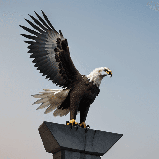 AI generated: eagle warrior in a battle ground, facing camera, finely detailed, intricate design and details, ultr...